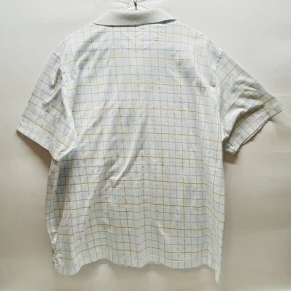 Hart Schaffner Marx Shirt Men's XXL White Striped Luxury Cotton Short Sleeve 2XL - Picture 2 of 8